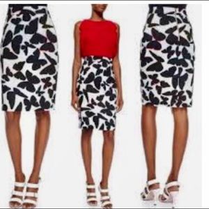 Kate Spade Butterfly Marit Slim Skirt Size 12 NWOT